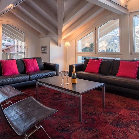 Chalet Brunner Penthouse Wengen Buitenkant foto