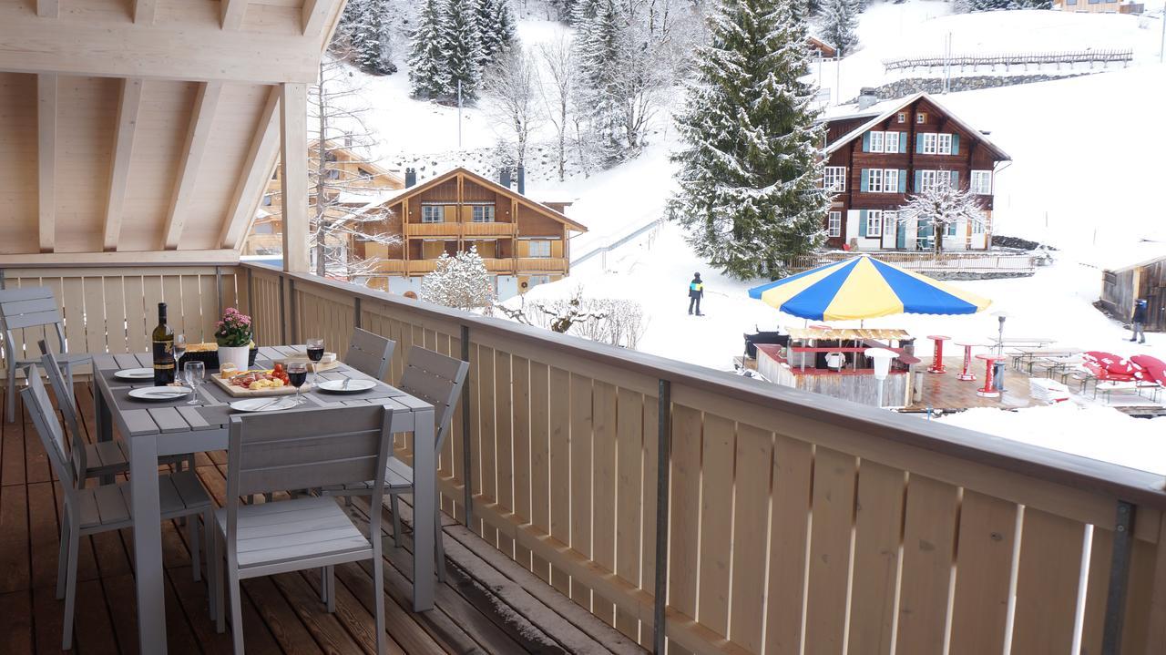 Chalet Brunner Penthouse Wengen Buitenkant foto
