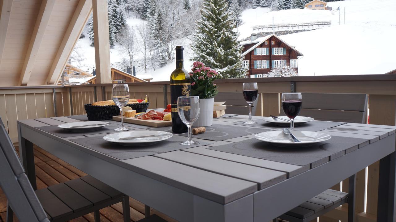 Chalet Brunner Penthouse Wengen Buitenkant foto