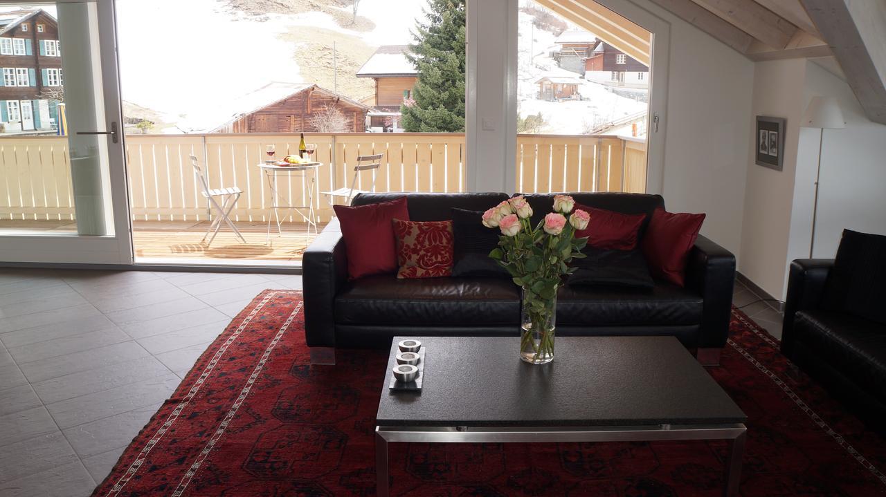 Chalet Brunner Penthouse Wengen Buitenkant foto