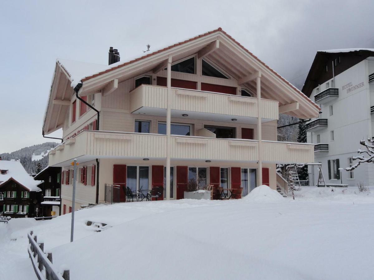 Chalet Brunner Penthouse Wengen Buitenkant foto